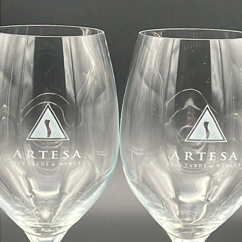Ravenscroft Crystal Red Wine Glasses from Artesa Vineyard in Napa (Set of 2)​